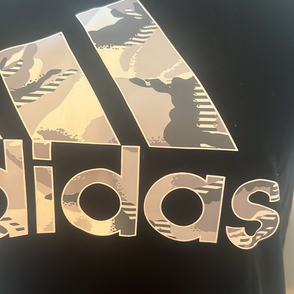 NWT kids black Adidas T-shirt, size medium 10/12 - Picture 3 of 5